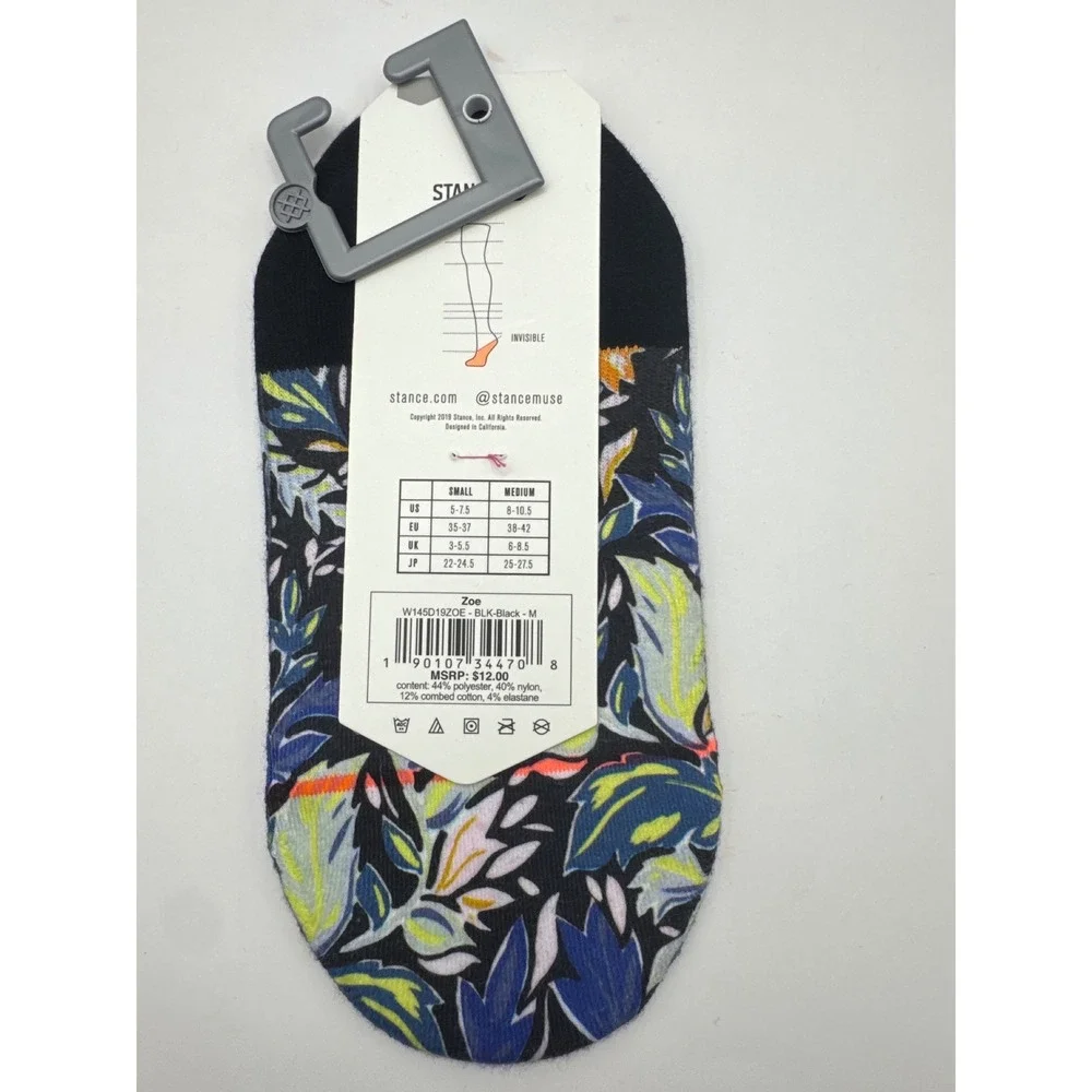 TOMS Stance Two Left Feet Womens Socks Bundle 3 Pairs No Show Crew Size M 8-10.5